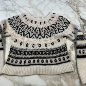 Ramy Brook women's Peruvian-style Fair Isle sweater size Medium